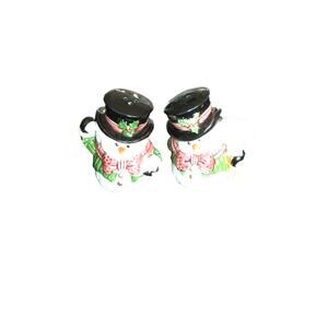 Snowmen Salt & Pepper Shakers 4" NEW